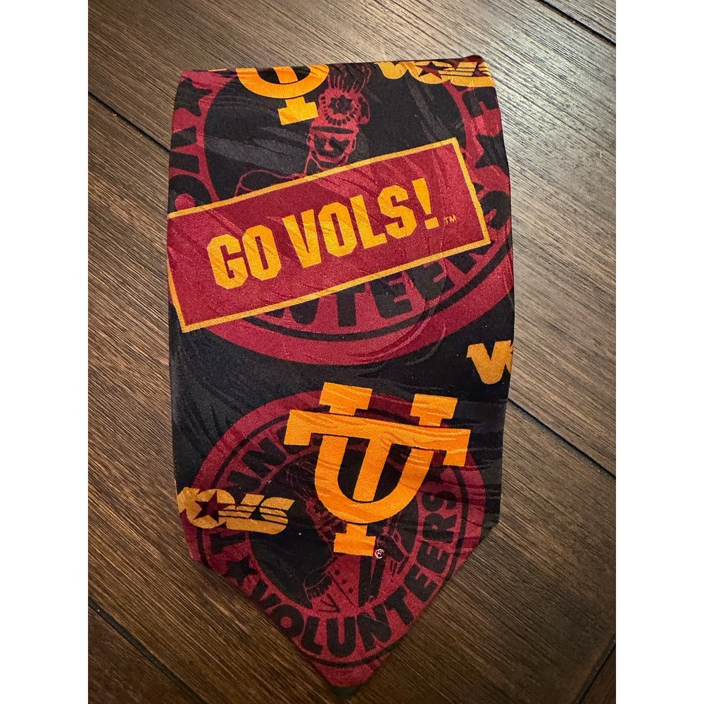 RM Sport Tennessee Volunteers Tie Go Vols UT Knoxville Vintage 1994 Orange Red